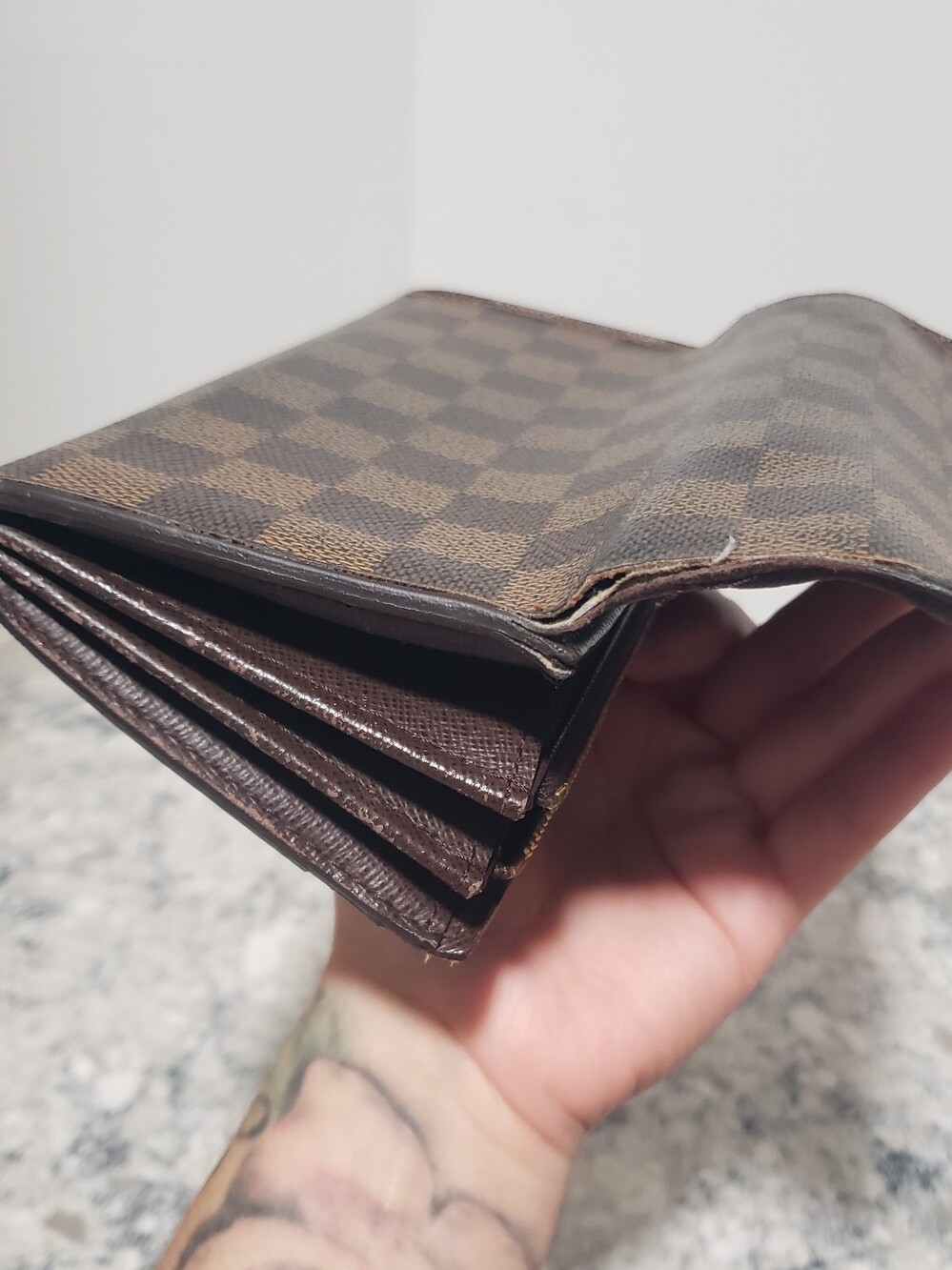 Louis Vuitton Damier Ebene Coated Canvas Long Wallet - Picture 9 of 11